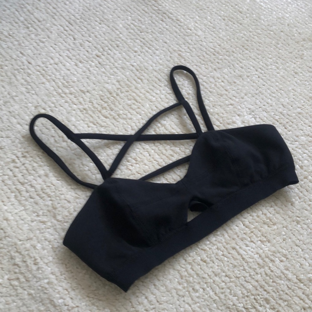 Blue Fit Strappy Sports Bra